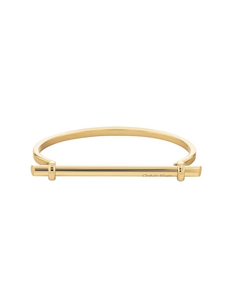 Bracelet Calvin Klein, collection Sculptural Elongated Linear, bijou acier référence 35000018