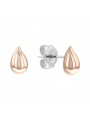 Boucles d'oreilles Calvin Klein, collection Sculptural Sculptured Drops, bijou acier référence 35000072