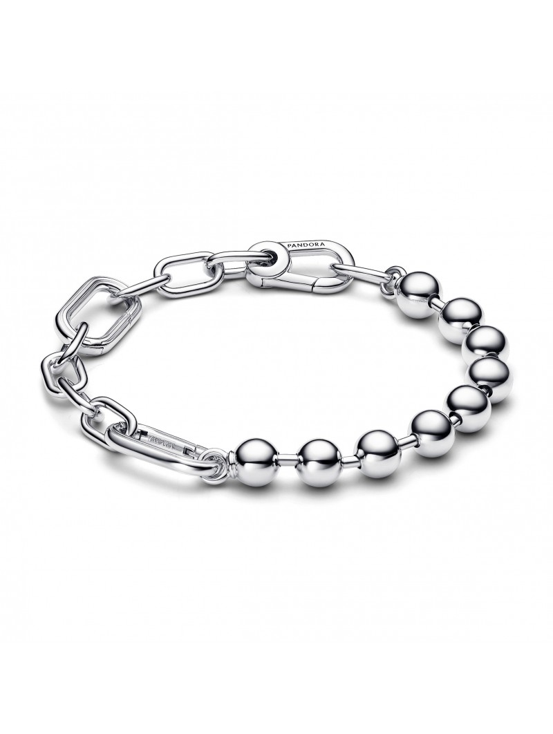 Bracelet Pandora à perles et maillons en argent massif 925/000