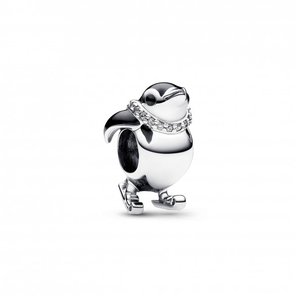 Charm Pandora pingouin skieur en argent massif 925/000
