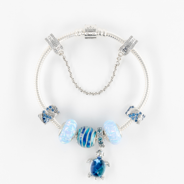 Bracelet PANDORA Composition "Cascade Bleue"