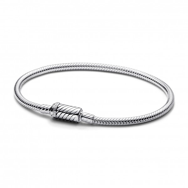 Bracelet Pandora Moments Maille serpent fermoir magnétique 17 cm